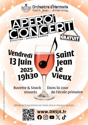 Affiche apero concert ohsja 13 juin 2025 ecole st jean v250514h1030