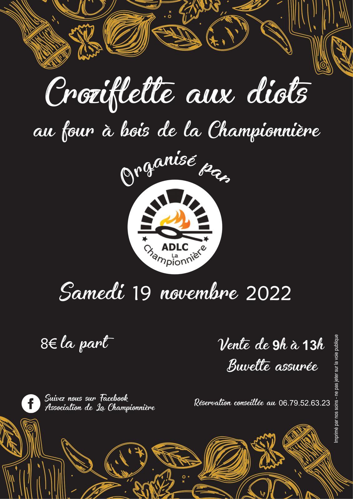 Affiche croziflette championniere ohsja 2022