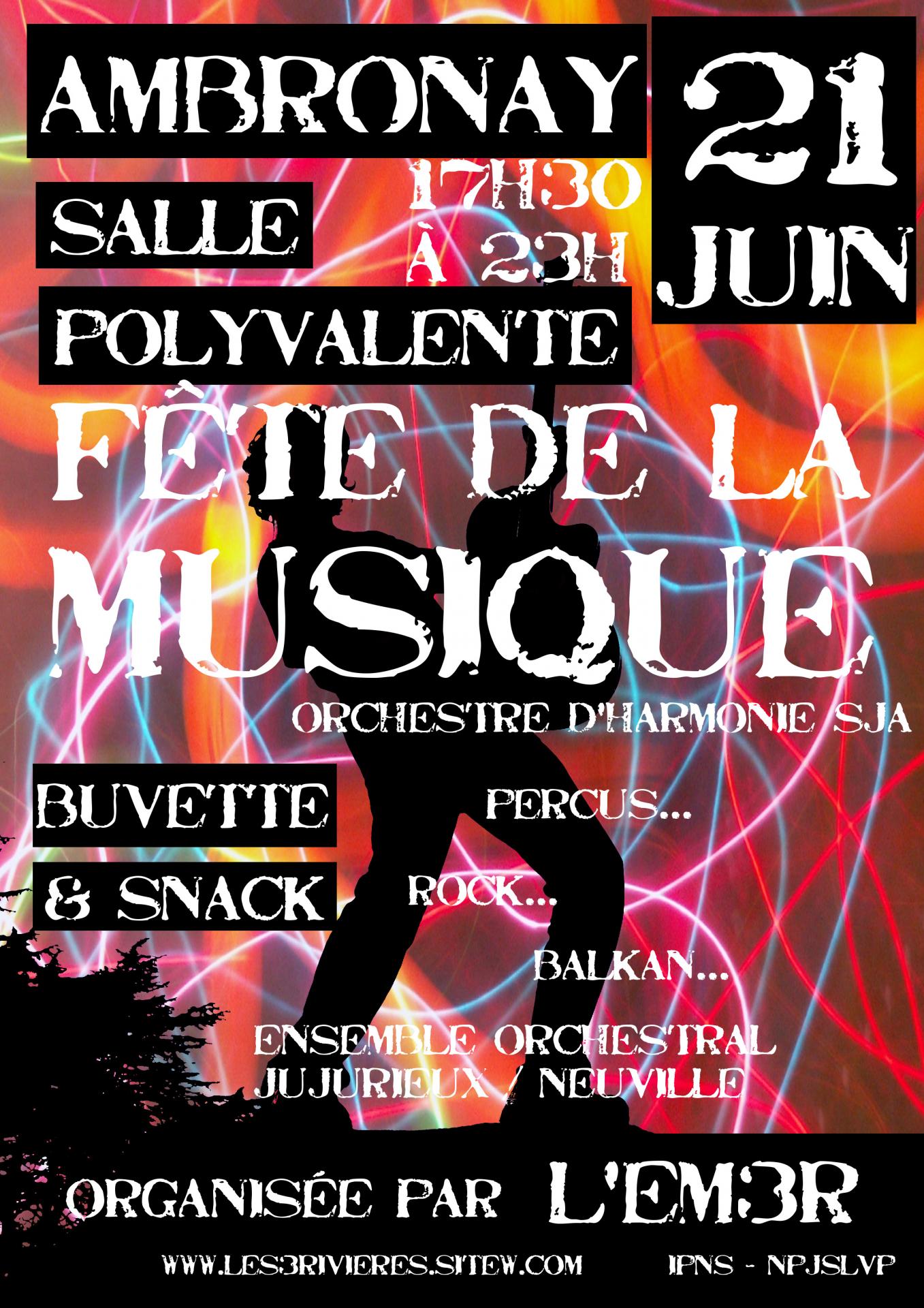 Affiche fete musique 21 06 2017 la bonne