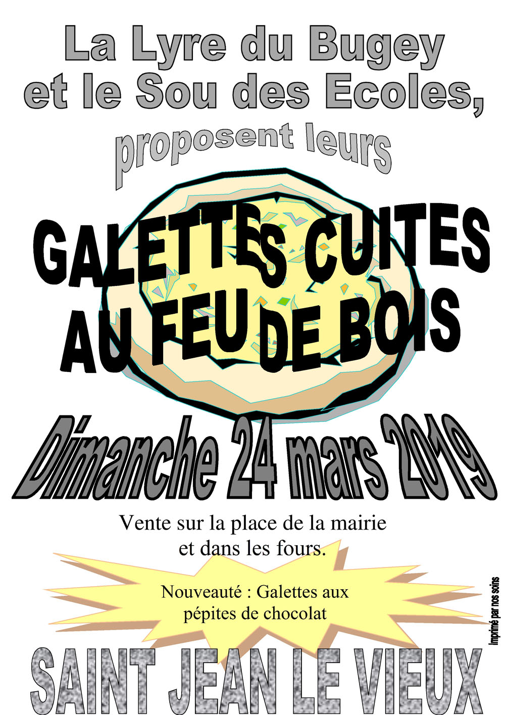 Affiche galettes ohsja 24 mars 2019