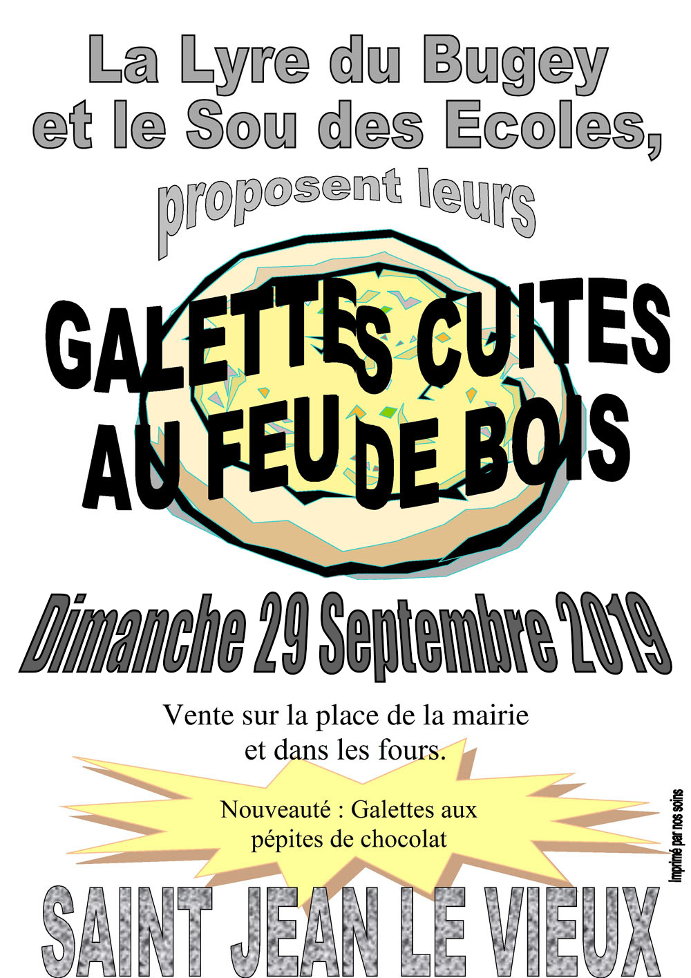 Affiche galettes ohsja 29 septembre 2019