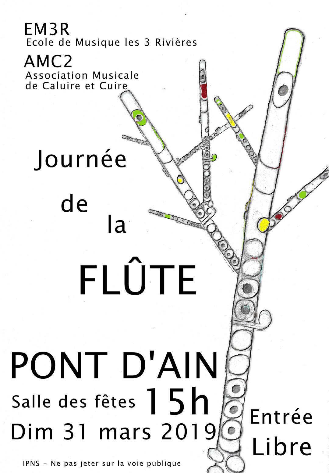 Affiche journee flute 31 03 2019