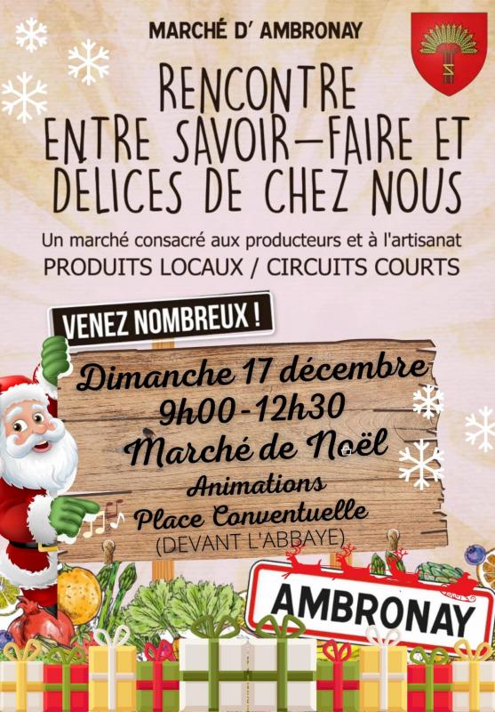 Marché Ambronay déc 2023