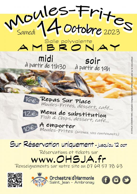 Affiche moules frites OHSJA 2023