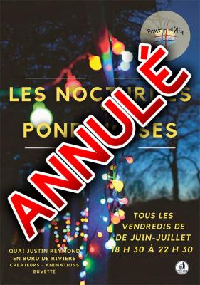 Affiche nocturnes pondinoises annulees