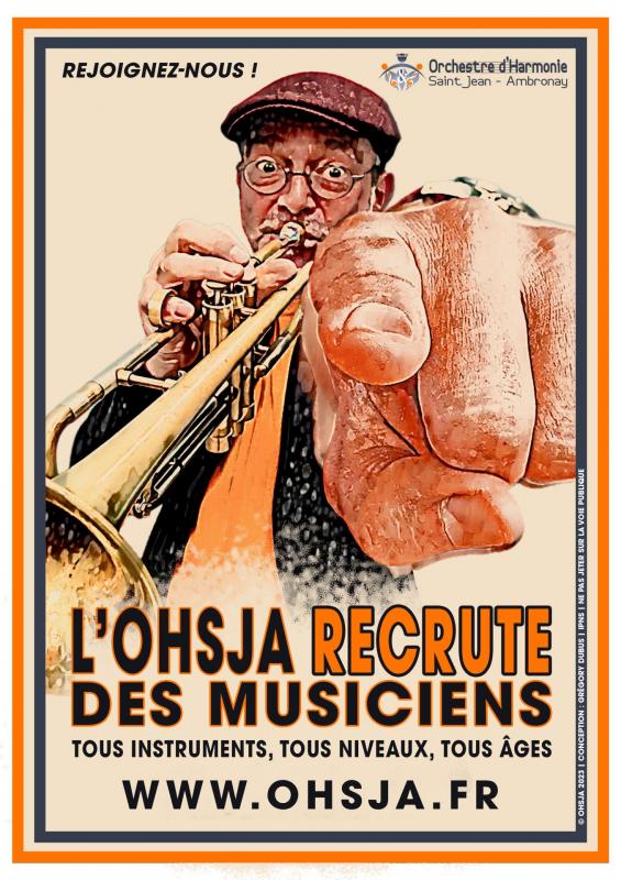 l'OHSJA recherche de nouveaux musiciens