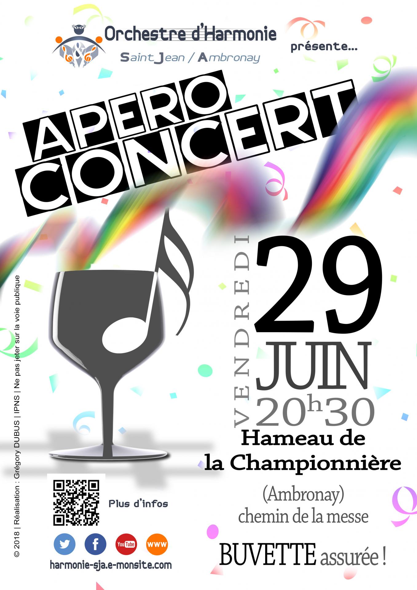 Afficheohsja aperoconcert 29juin2018 0105201810h45