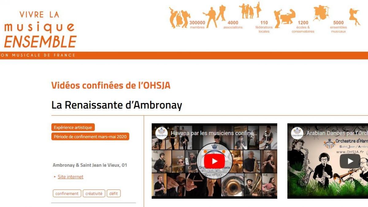 La CMF revient sur les 2 vidéos confinées de l'OHSJA