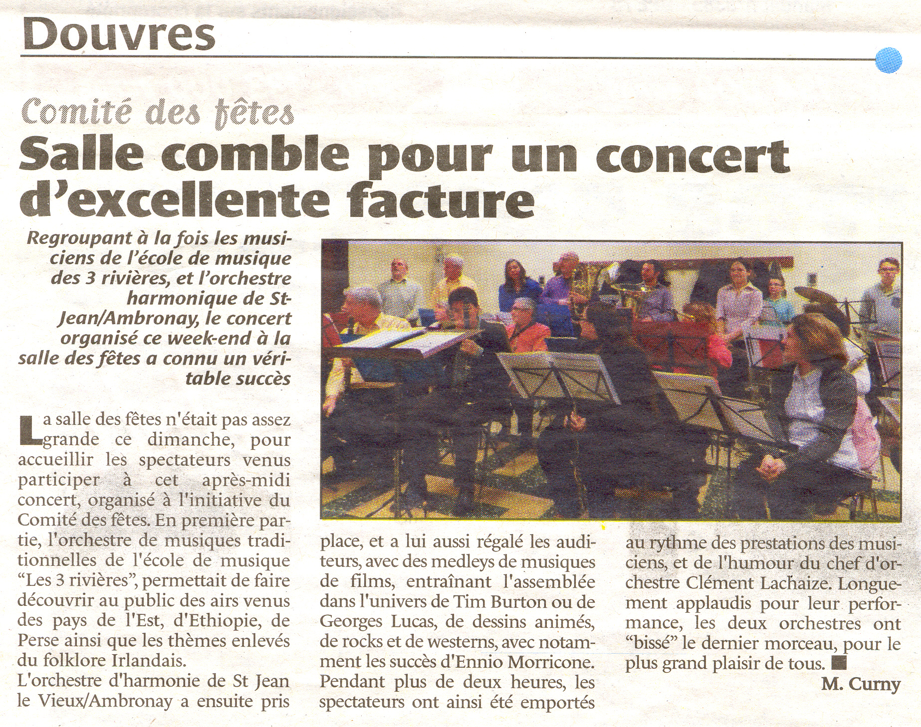 Public nombreux au concert de Douvres du 12 février 2017