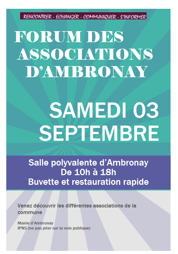 Forum association affiche