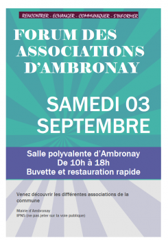 Forum association affiche