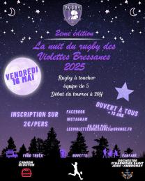 Nuit du rugby 16 mai 2025 stade de la chagne bourg en bresse violettes bressanes et ohsja