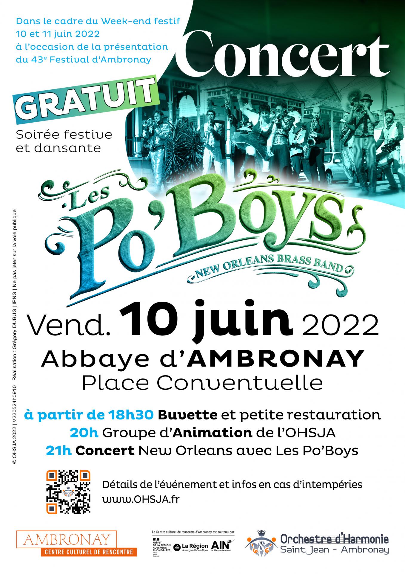 Visuel ohsja concert po boys 10 juin 2022 v220524h0910