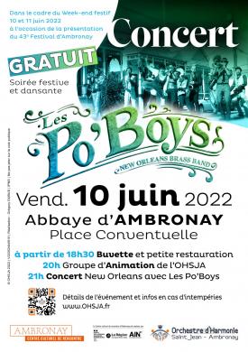 Visuel ohsja concert po boys 10 juin 2022 v220524h0910