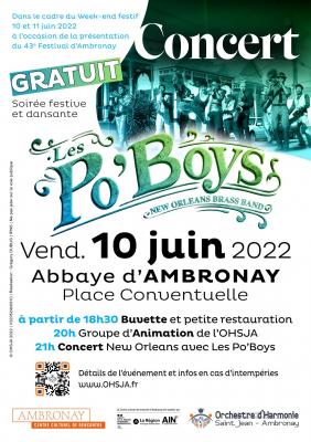 Visuel ohsja concert po boys 10 juin 2022 v220524h0910